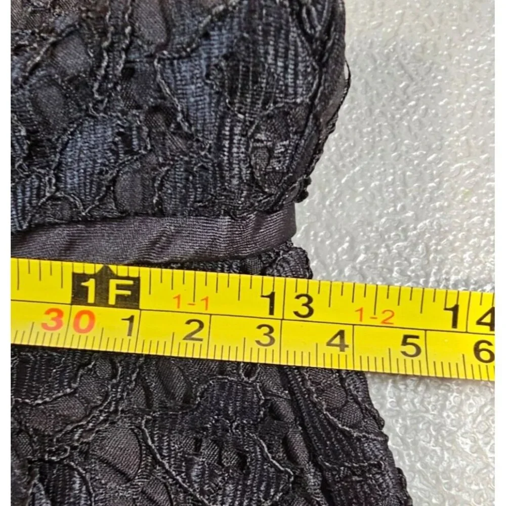 Anthropologie‎ Womens 4 Black Long Sleeve Lace Shorts Romper NWT